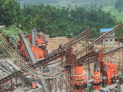 crushing plant complete production line cad dwg